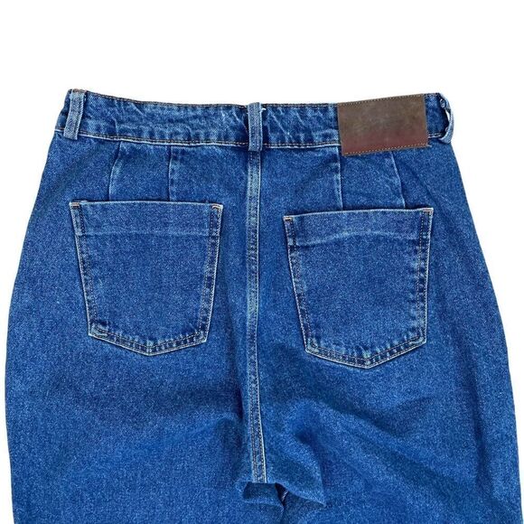 Zara Z1975 Pleated Baggy Jeans 100% Cotton - Picture 7 of 9